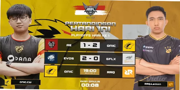 Turnamen MLBB Onic vs RRQ Hoshi (MPL ID Season 5)