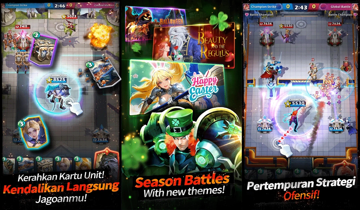 Champion Strike-PvP Arena, Dominasi Medan Pertempuran Strategis